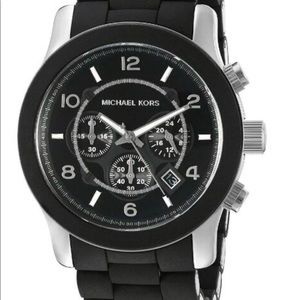Michael Kors Men's Black Silicone Watch